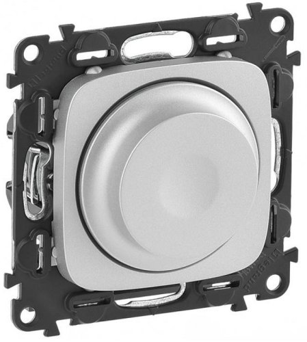 Светорегулятор поворотный без рамки Legrand Valena Allure 5-300Вт алюминий фото Светорегулятор поворотный без рамки Legrand Valena Allure 5-300Вт алюминий картинка